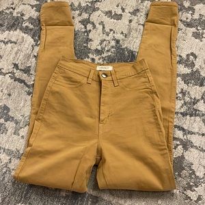 High waisted skinny jeans